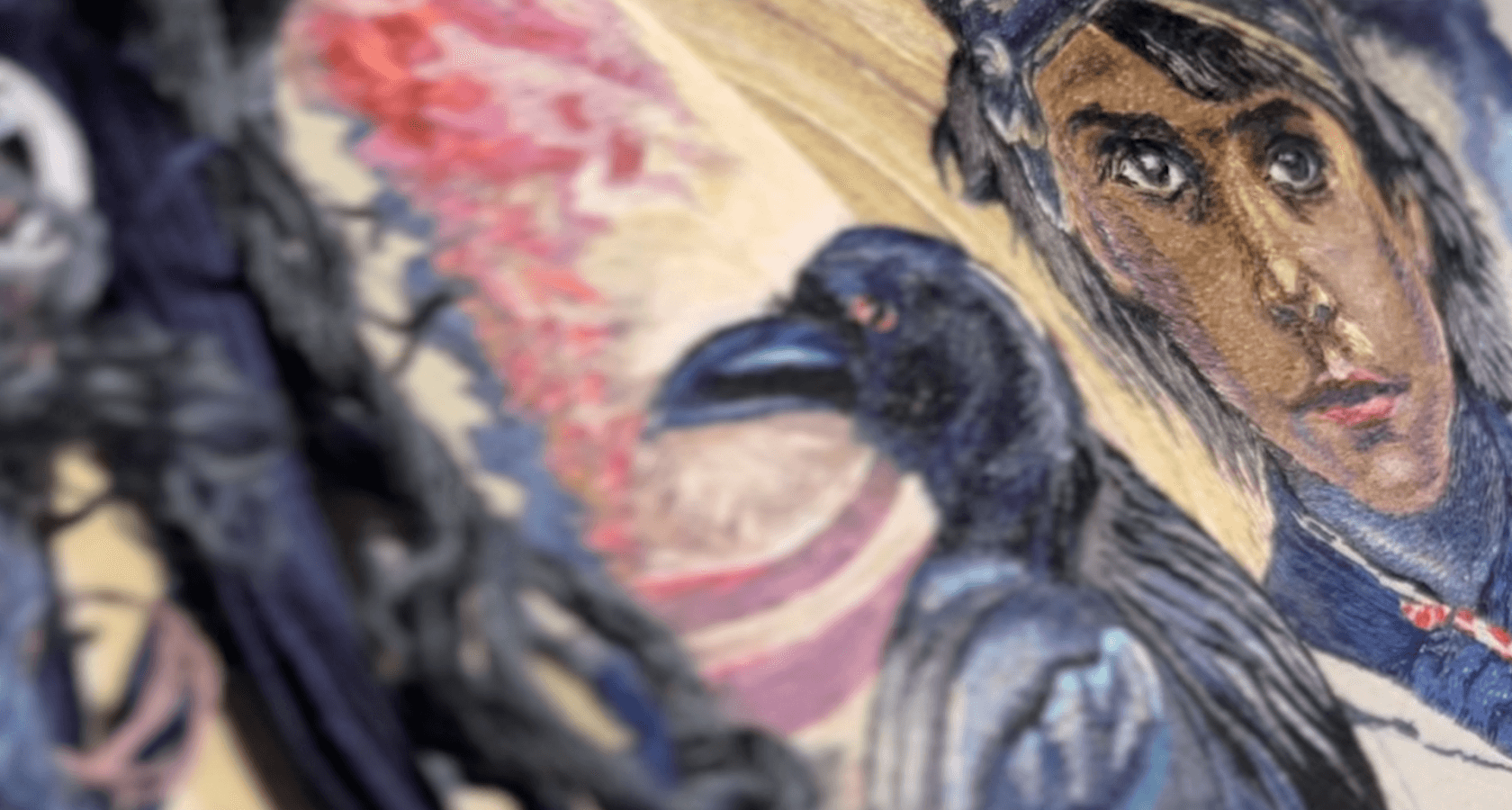 Shani Dev — thread painting SVITLA