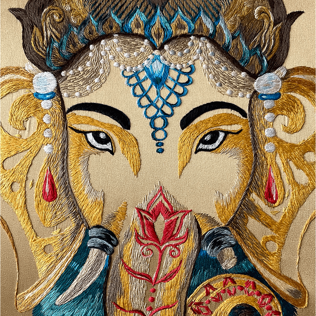 Ganapati embroidery