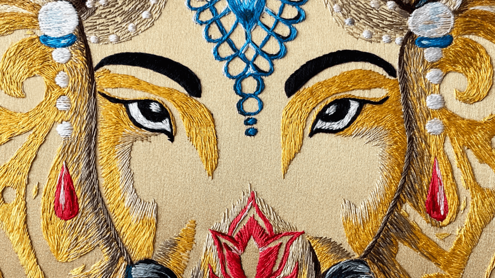 Ganapati — thread painting by SVITLA